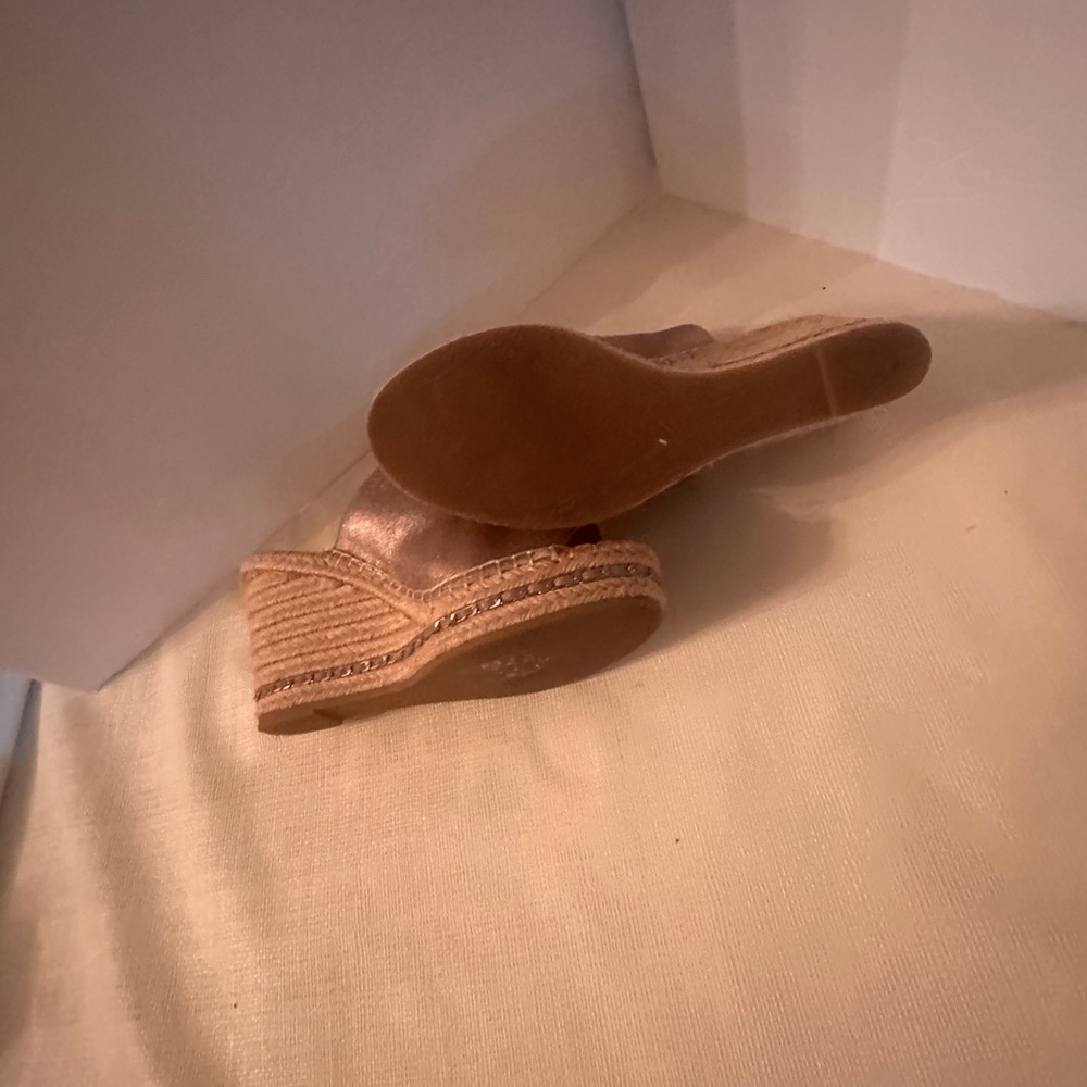 Karl Lagerfeld Bronze Wedge Sandals - Picture 5 of 5